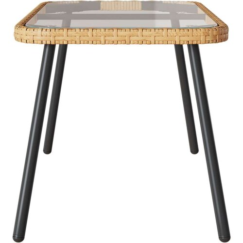 Stolić za kavu Prirodni 90x45x42 cm Poliratan Slike