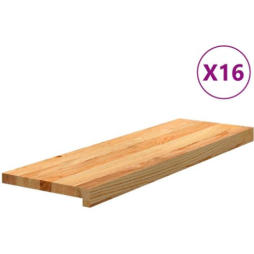  Gazišta stepenice 16 kom svjetlosmeđi 80x30x2 cm masivna hrast Cijene