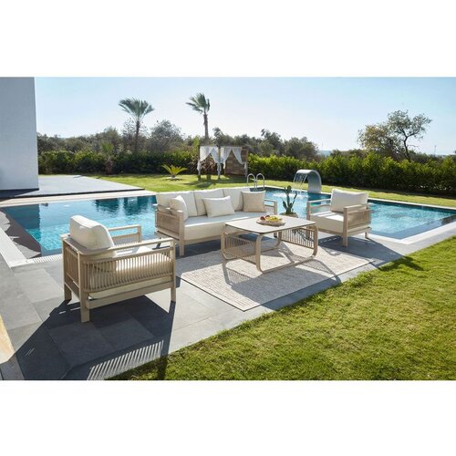 Hanah home venedik Beige Garden Lounge Set Slike
