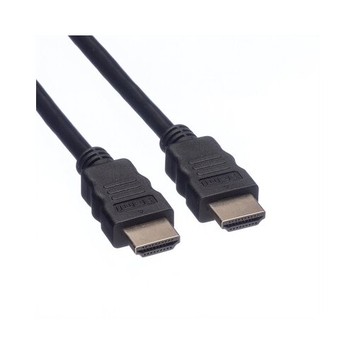 Roline HDMI priključni kabel HDMI A utikač 1.00 m crna 11.04.5541 sa za&amp;scaron;titom HDMI kabel Slike