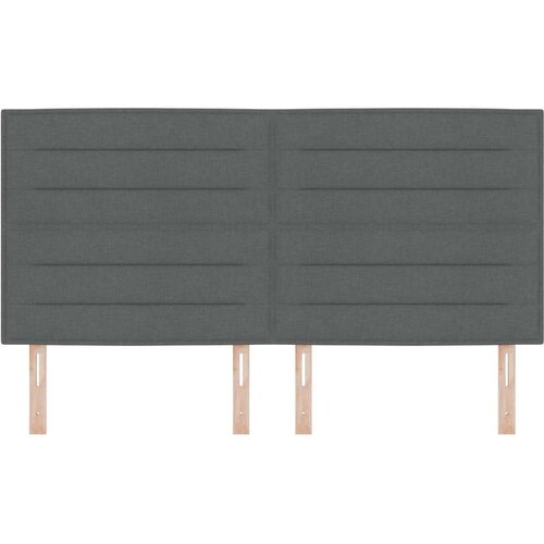 Naslon za glavu Tamno siva 180 cm Tkanina Slike