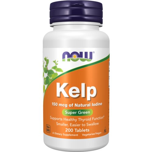 Now Foods kelp 150 mcg - prirodni jod za zdravlje štitne žlezde Slike