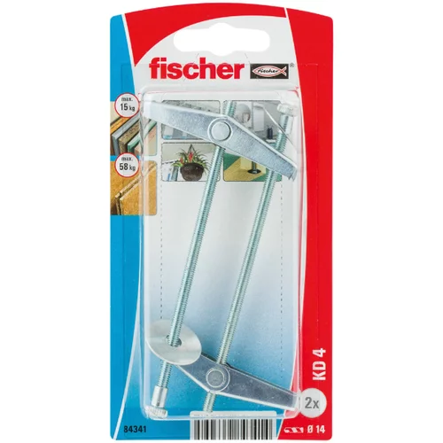 Fischer Preklopne tiple (Duljina tiple: 105 mm, 2 Kom., Promjer provrta: 14 mm)