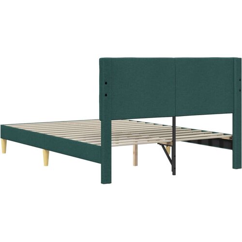  Okvir za krevet Tamnozelena 140 x 190 cm Tkanina - Tamnozelena 140 x 190 cm Slike
