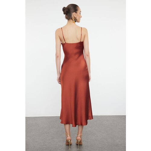Trendyol cinnamon collar dress Cene