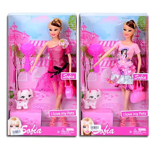 Magic Toys Sofia lutka sa psićem - 2 verzije Slike