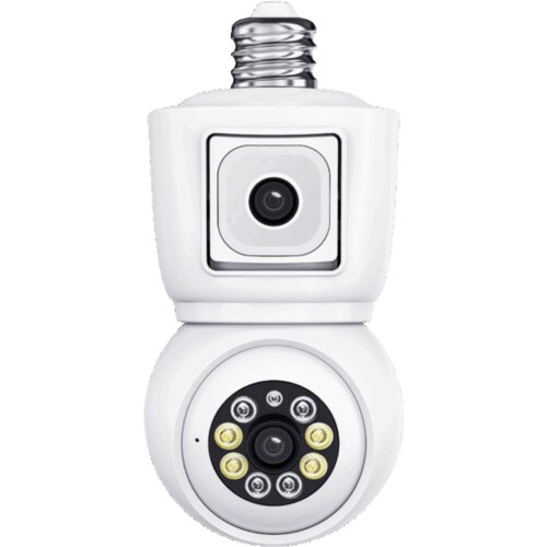 Escam Kamera za video nadzor,dual lens,2x2Mpixel,PTZ,E27,WiFi &ndash; QF202 Cijene