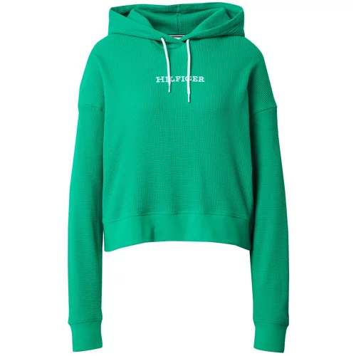 Tommy Hilfiger Sweater majica zelena / bijela