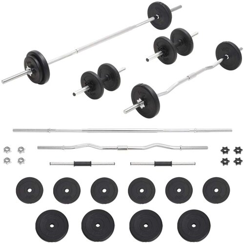  Set dvoručnih i jednoručnih utega 30 kg Slike