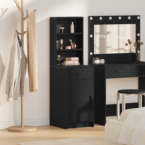 VidaXL Sideboard Crni hrast Konstruirano drvo Srednji Sideboard Slike