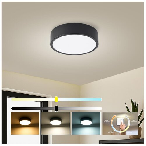  Brilagi - LED plafonsko svetlo POOL LED/18W/230V 3000/4500/6000K prečnik 20 cm crno Cene