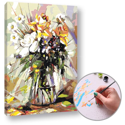  Slikarstvo po številkah LUCKY FLOWERS IN THE PASSION | medium difficulty Cene
