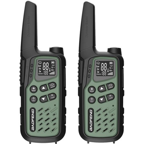 BAOFENG Walkie-Talkie BF-T25E Green, 2 pieces Slike