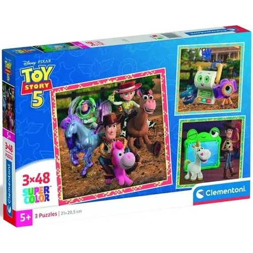 Clementoni Toy Story 5 3x48db Super Color puzzle - Slike
