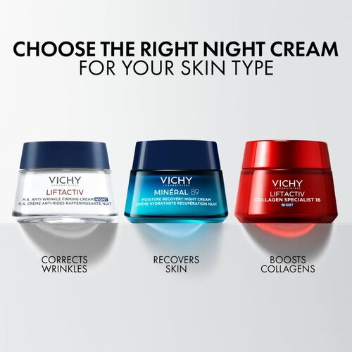Vichy Min&amp;eacute;ral 89 NIght Cream nočna regeneracijska krema 50 ml Slike