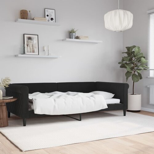  Dnevni krevet crni 100 x 200 cm bar&amp;scaron;unasti Slike