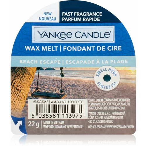 Yankee Candle Beach Escape vosek za aroma lučko 22 g unisex