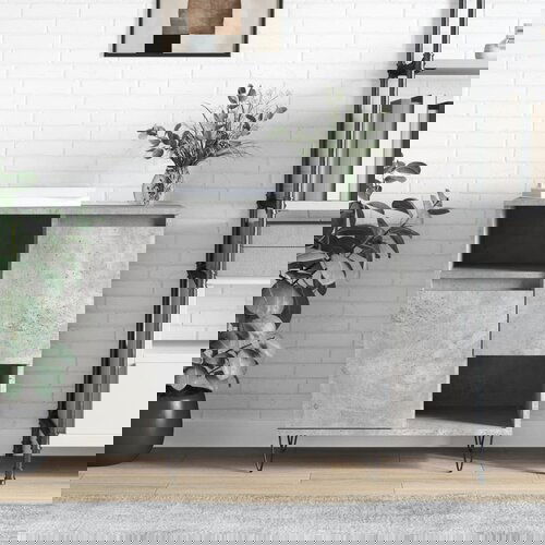 VidaXL Komoda siva boja betona 60x35x70 cm od konstruiranog drva Slike