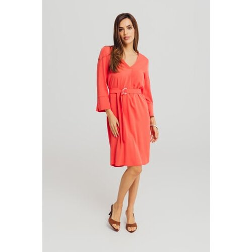 Legendww elegantna midi haljina sa pojasom i v-izrezom 5700-9787-69 Cene