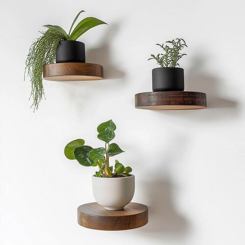 Hanah home Raf283 Wooden Decorative Wooden Wall Shelf Cene