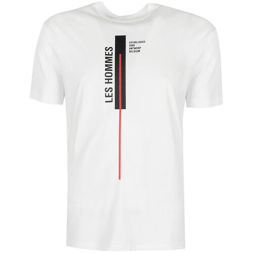 Les Hommes Majice s kratkimi rokavi LJT201 700P | Vertical Line Bela Cene