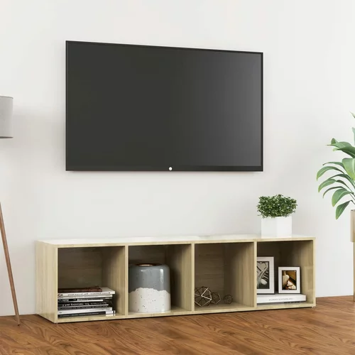 TV ormarić boja hrasta 142,5 x 35 x 36,5 cm konstruirano drvo