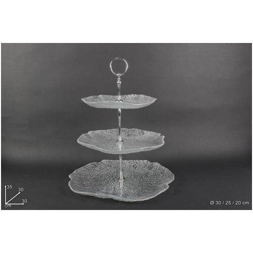  ETAŽER STAKLENI 20/25/30 CM CM002713 Cijene