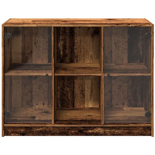 VidaXL Komoda boja starog drva 102x37x75,5 cm od konstruiranog drva Slike