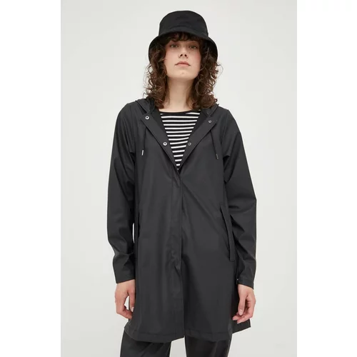 Rains Vodoodporna jakna 18050 A-line W Jacket ženska, črna barva