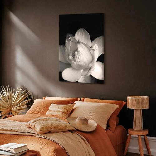  Slika - Delicacy of Petals in Nature (1-part) - Flower in Black and White 20x30 Slike