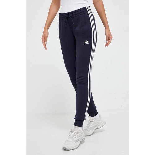 Adidas Pamučni donji dio trenirke boja: tamno plava, s aplikacijom Slike