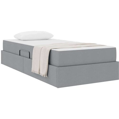 Krevet s madracem i skladi&amp;scaron;tem Svijetlo siva 90 x 200 cm - Svjetlosiva 90 x 200 cm Slike