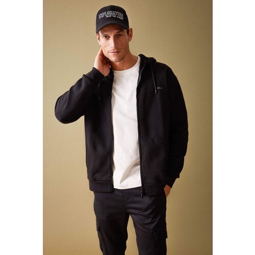 Defacto Relax Fit Hooded Soft Hairy Inside Cardigan Slike