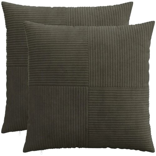  Presvlaka za jastuk 2 pcs ALMELO Antracit 60 x 60 cm Kord - Antracit 60 x 60 cm 2 Cijene