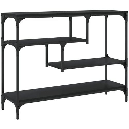  Konzolni stol crni 100 x 30 x 75 cm od konstruiranog drva Slike