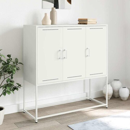 Furnova Visoka omara bela 100,5x39x107 cm jeklo, (21955002) Cene