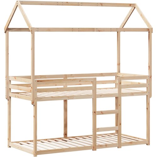 VidaXL Pograd s streho 90x190 cm trdna borovina, (21243038) Slike