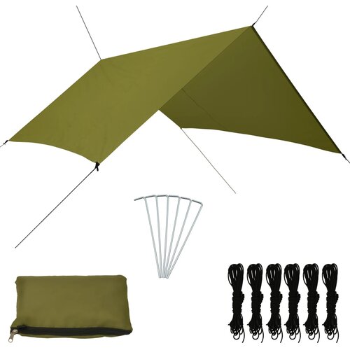 VidaXL Zunanja ponjava 3x2,85 m zelena, (20609963) Slike