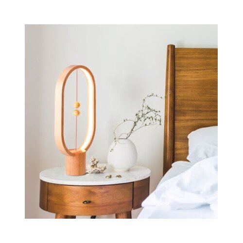 Allocacoc DH0037LW/HBLEUB Heng Balance Eclipse USB svetilka z lesenim okvirjem, les Slike