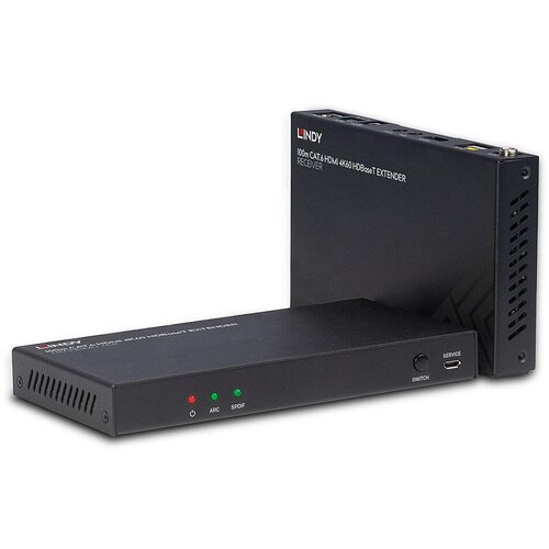 Lindy 100m Cat.6 HDMI 4K60, Audio, IR and RS-232 HDBaseT Extender Slike