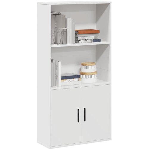 VidaXL Knjižna omara bela 60x24x120 cm inženirski les Slike
