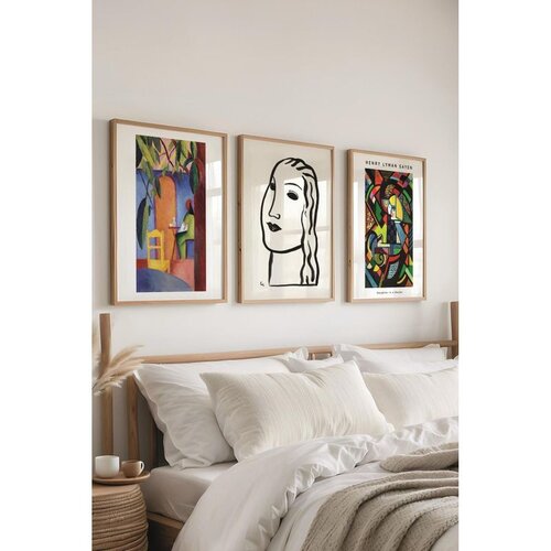 WALLXPERT &Ccedil;-300419 - 3040 multicolor dekorativni set slika (3 komada) Cene