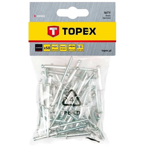  Zakovice aluminijske 4x8 50 kom Topex Cijene
