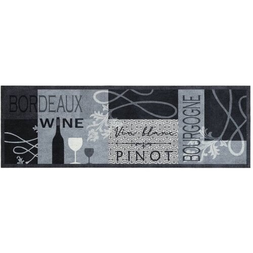 Maison Chic Kuhinjska Preproga, Rug pralna vino siva 60x180 cm žamet, (22121792) Cene
