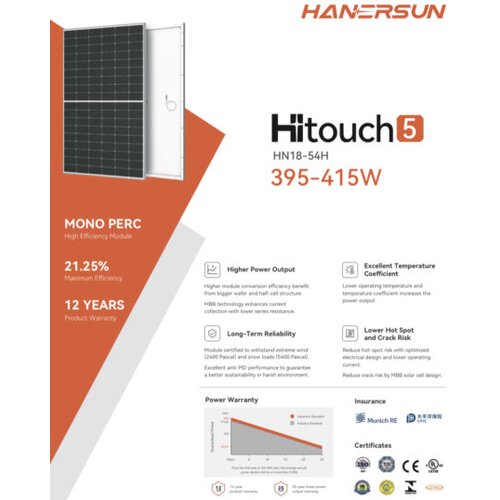  HANERSUN 430W Half-cell mono Cijene