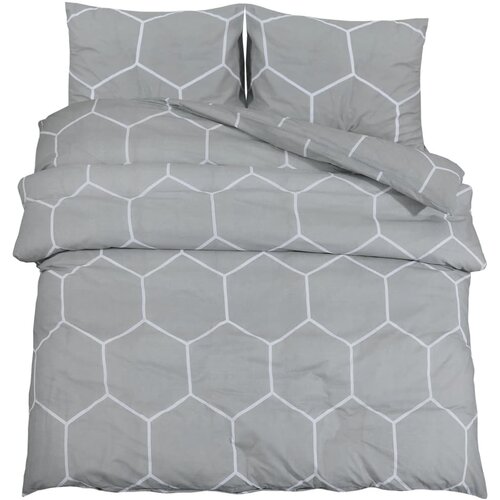 Maison Chic Komplet posteljnine - Posteljnina siva 200x200 cm bombaž, (21786766) Cene