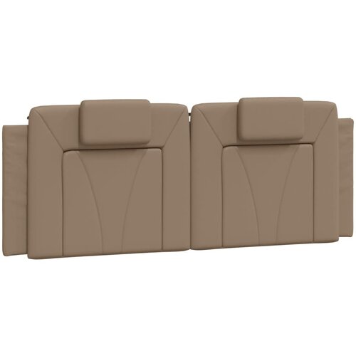 VidaXL Jastuk za uzglavlje boja cappuccina 120 cm od umjetne kože Slike