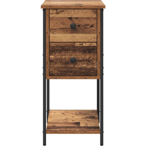  Noćni ormar s ladicama 2 pcs Staro drvo 32 x 42 x 70 cm Slike