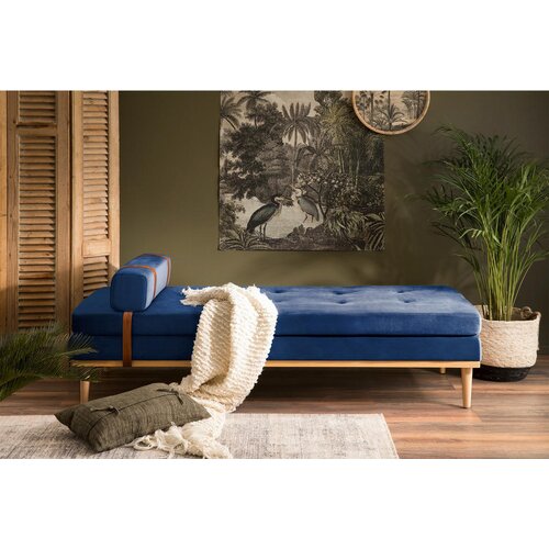 Livetastic OTOMAN, modra tekstil Cene