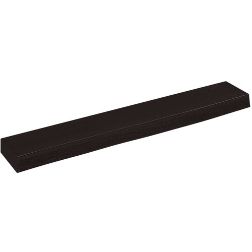 Maison Chic Stenska polica - Viseča Polica temno rjava 60x10x4 cm trdna hrastovina, (21784516) Slike